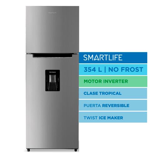 HELADERA SMARTLIFE SLRNF370SDINV NO FROST 354 LTS INVERTER INOX