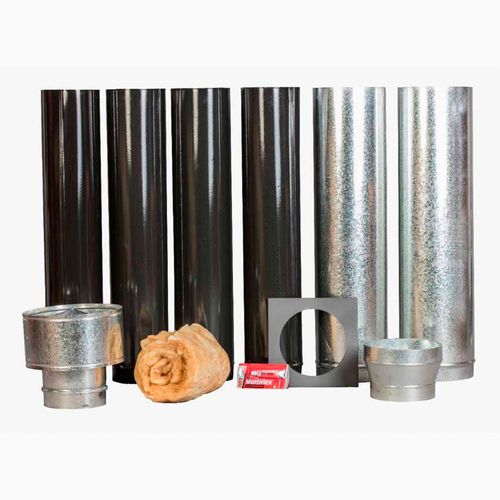 ESTUFA A LEÑA TROMEN ARGENTINA 22000 KCAL + KIT 6"