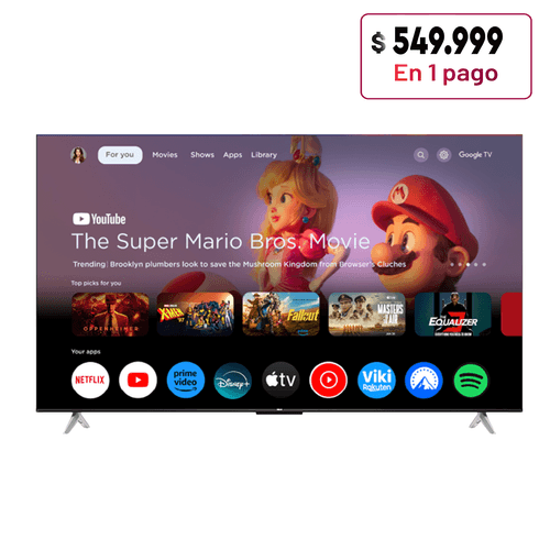 SMART TV RCA 55" LED G55P7UHD-B UHD 4K